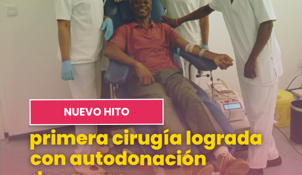 Banco de Sangre Bata impulsa la sanidad: cirugía respaldada por autodonación de sangre